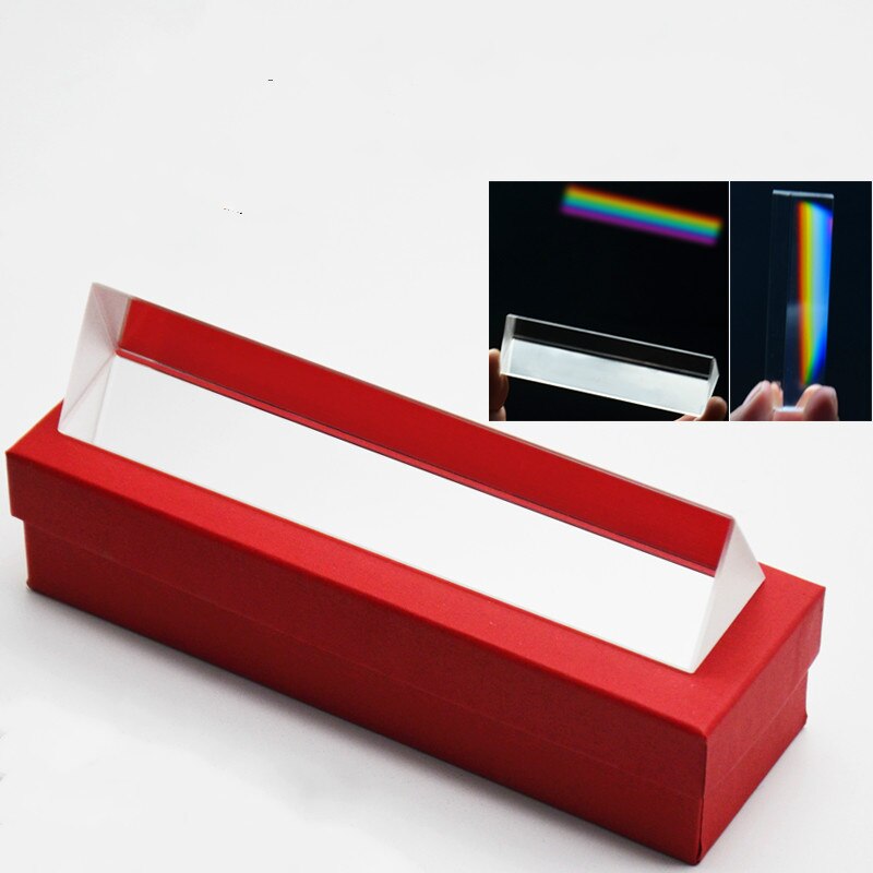 8cm Glass Prism Rainbow Photo Shoot Physics Right Angle Students Optical Glass Prism Physical Equipment Apparatus