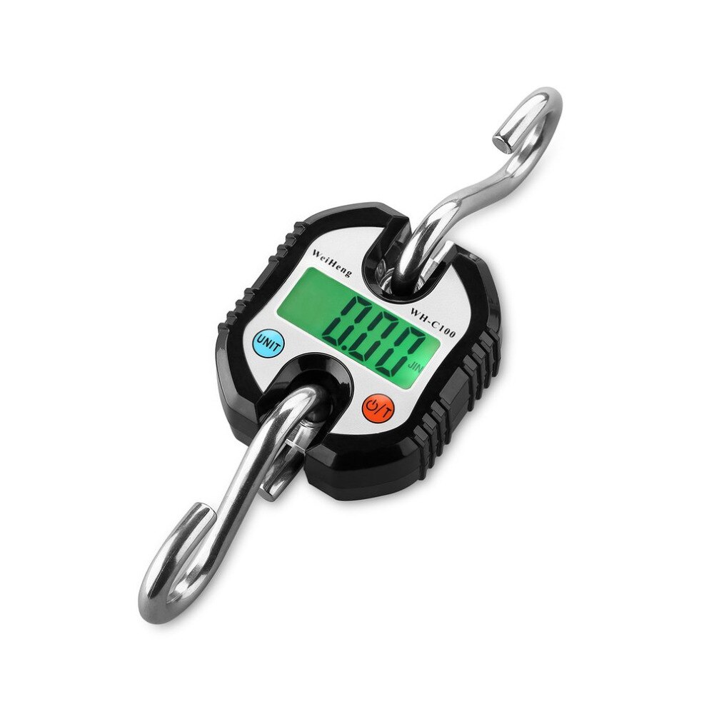 Portable Electronic Digital Scale 150kg x 50g Scales Weighing Luggage Balance Hanging Crane LED backlight With Heavy Duty Hook