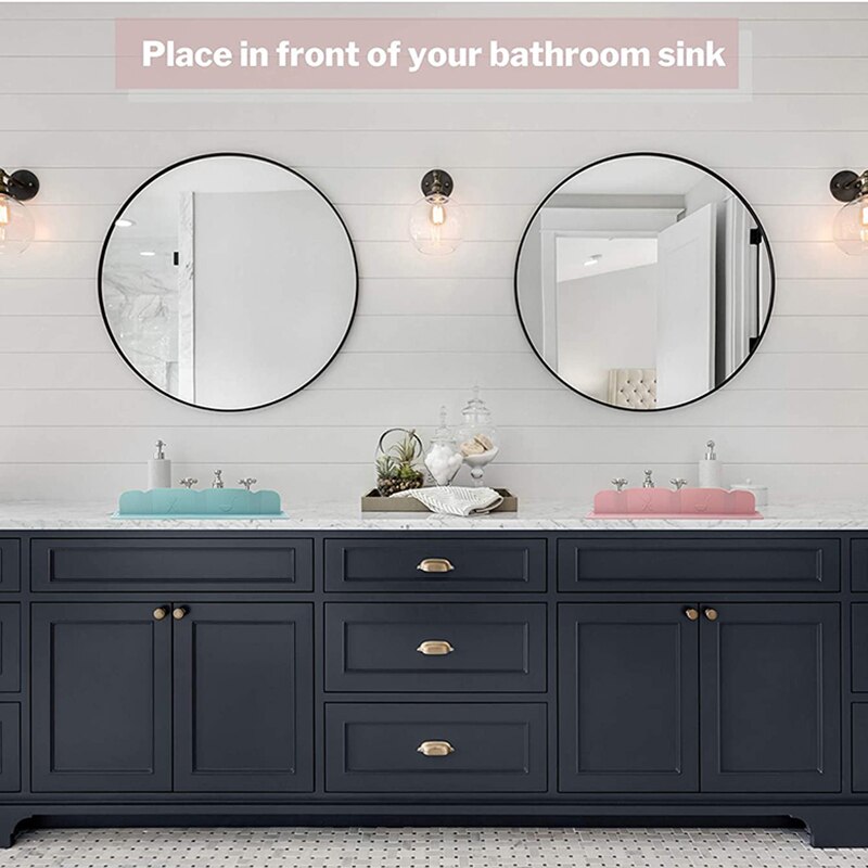 Silicone Sink Water Splash Guard for Kitchen & Bathroom - Easy to Clean & Install Kitchen Gadget - Modern