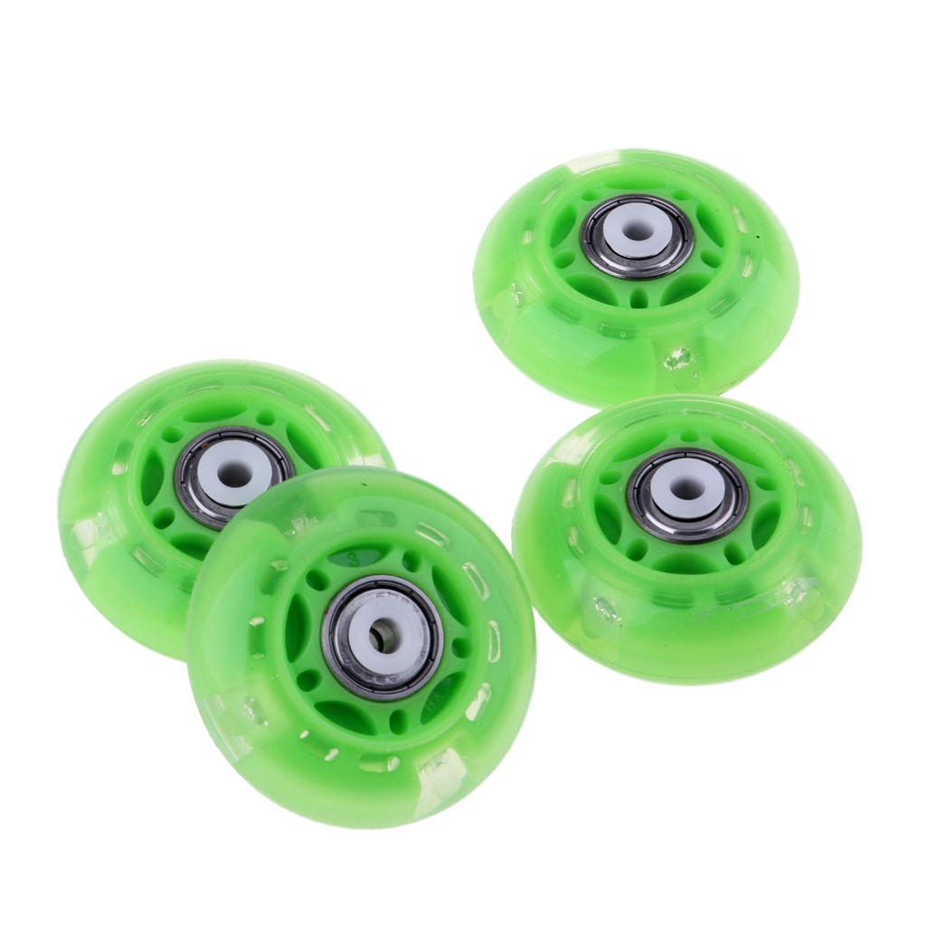 4 st rullskridskor inlinesåkning premium 88a pu hjul utomhus sportdelar reservdelstillbehör 64mm