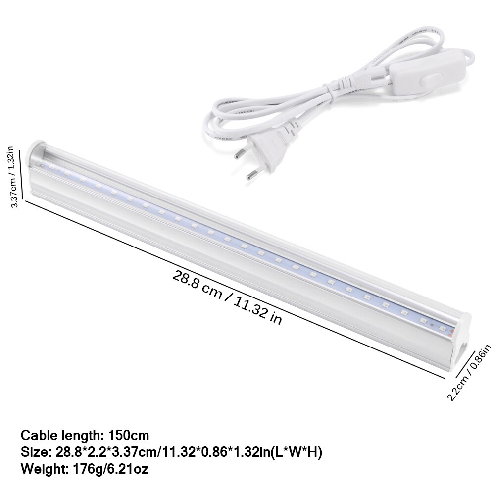 LED UV Disinfection Lamp Portable UV Disinfection Lamp Safety UV Lamp 250-280nm Wavelength Germicidal Light