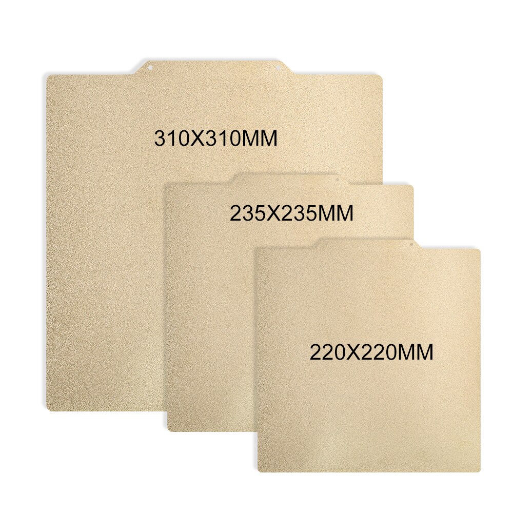 Double Sided PEI Spring Steel Sheet Textured With Magnetic Base 220/235/310mm For 3D Printer Bed