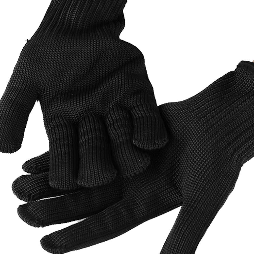 Parrot Anti-bite Gloves Pet Catching Bird Flying Parrot Training Wire Gloves Protect Hands Bird Training Supplies Protect Gloves: Black