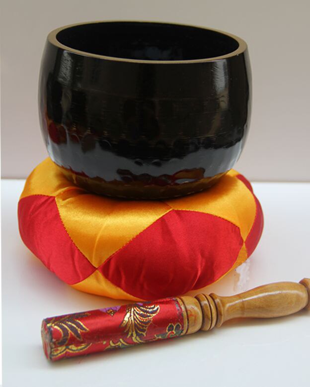 Bouddhisme Taiwan, son de bouddha en cuivre noir, bol multiplicateur célèbre potbouddhiste, instrument de musique, cloches, grand son