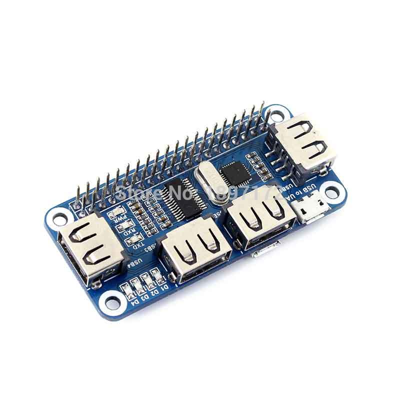 Raspberry Pi zero USB HUB HAT with 3D print case for zero W PI0