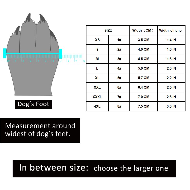 Truelove pet dog shoes, sporty winter shoes, rainproof, waterproof rubber sole, anti-slip dog boots, reflective, medium/large, 4 pieces/set