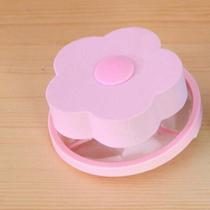 Washing Machine Filter Bag Mesh Filtering Hair Removal Device Wool Floating Washer Laundry Cleaning Needed: Pink