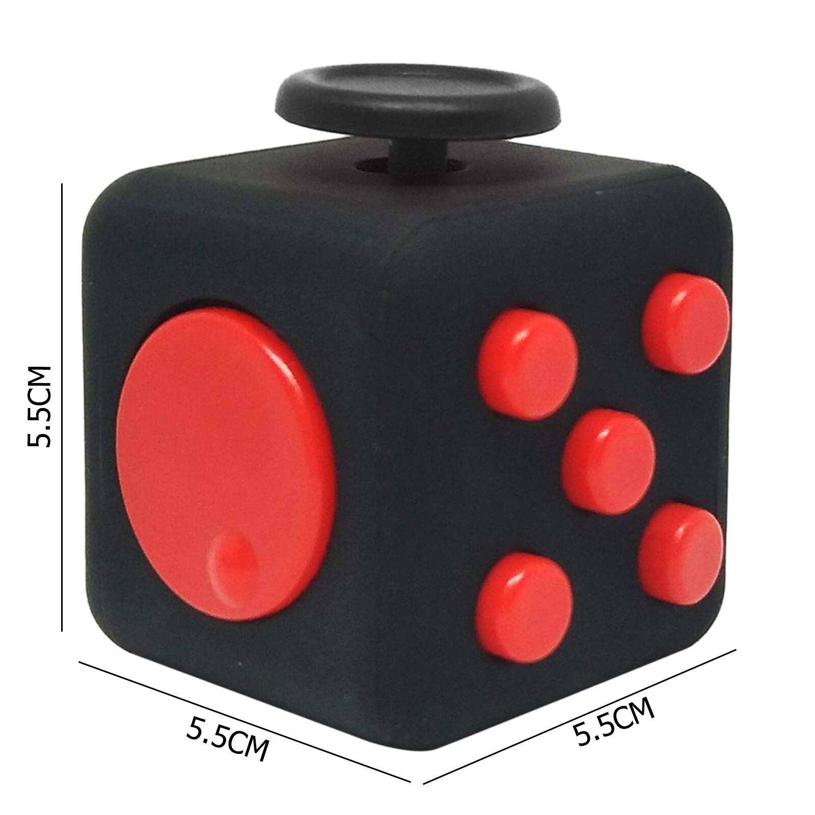 Decompression Toy Anti-Anxiety Children Desk Decompression Cube Button Sound Rolling Joystick Button Decompression Toy: L