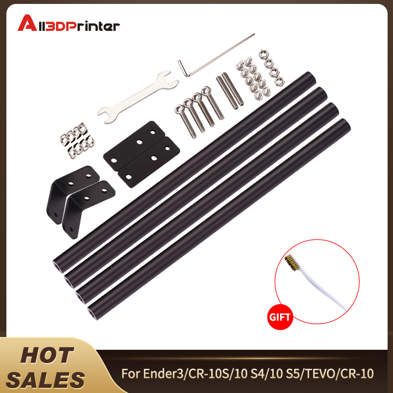 Creality 3D Printer Supporting Pull Rod Kit Upgrade Black Alloy Tie Rod Set For Ender 3/CR-10S/10 S4/10 S5/TEVO/CR-10