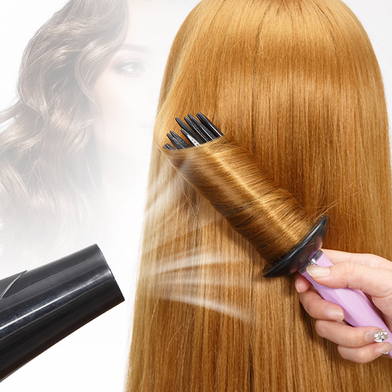 Luftvolumen hår fluffy styling krøllekam hårkrøllekam varmeløs krøllerulle salon hårstylingværktøjer
