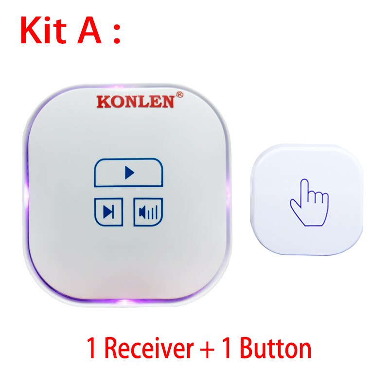 WIFI Tuya Smart Doorbell Home SOS Emergency Call Panic Button Wireless Melody Chime Ring Bell Ding Dong Smart Life App Alert: Kit A