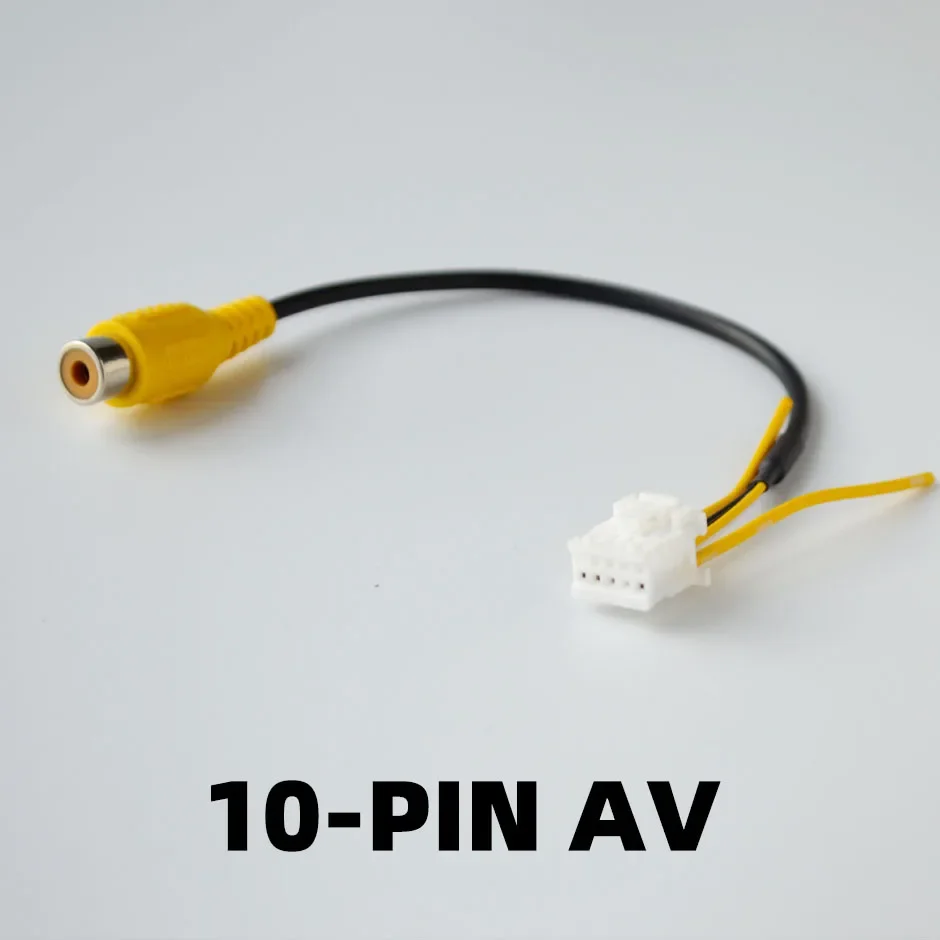 10-Pin RCA Video Cable or 4-pin/6-pin USB for Android Radio Accessories Backup Camera Adapter Wiring Connector Navigation
