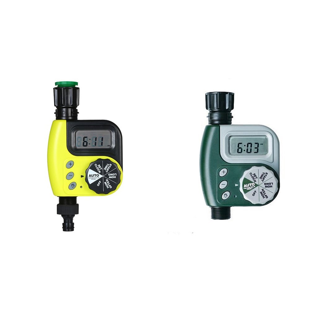 Automatic Digital Garden Water Timer Irrigation System Controller and Extendable Water Hose with SPRAY GUN