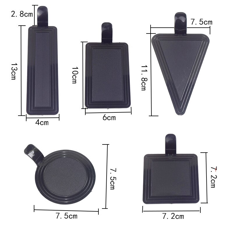 50PCS/Lot Round Cake Cardboards Durable Plastic Square Bakeware Baking Mousse Trays Golden Black Cake Bottom Brackets
