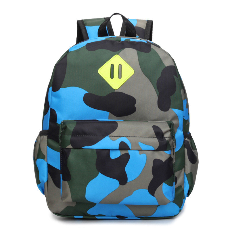 Blue Camouflage Print Toddler Backpacks Kids Schoolbag Light Kindergarten Bookbag for Boys Girls 1-3 Years Old Mochilas Infantil: blue A