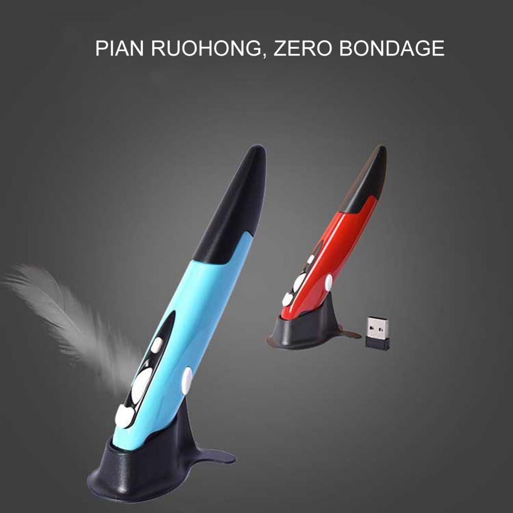 2.4Ghz Wireless Pen Mouse 800/1200/1600 DPI Vertical Optical Pen Mouse Pen-Shaped Wireless Optical Stylus Pen Mouse for PC