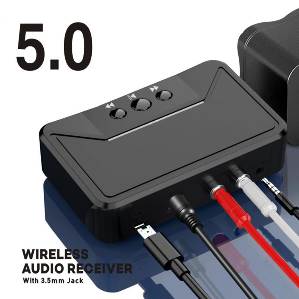 BT300 Bluetooth 5.0 Bluetooth Receiver 3.5mm AUX Jack Easy-to-use black HiFi Bluetooth audio receiver