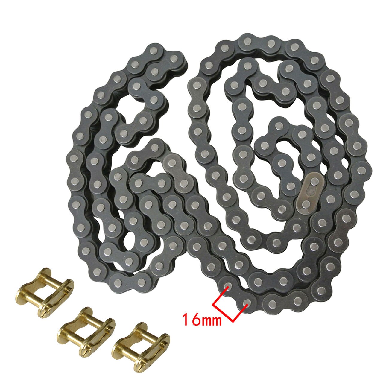 Motorcycle Chain 530 X 110L & 3 x chain link Fit ATV Quad Pit Dirt Bike With 1 Master Link
