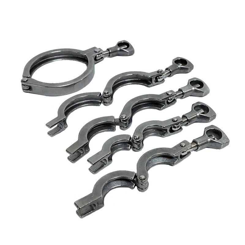 1 set 1.5&quot; 2&quot; 2.5&quot; 3&quot; Tri Clamp 50.5/64/77.5/91mm Ferrule OD SS304 Stainless Steel Tri Clover Sanitary Fitting for home Brewing
