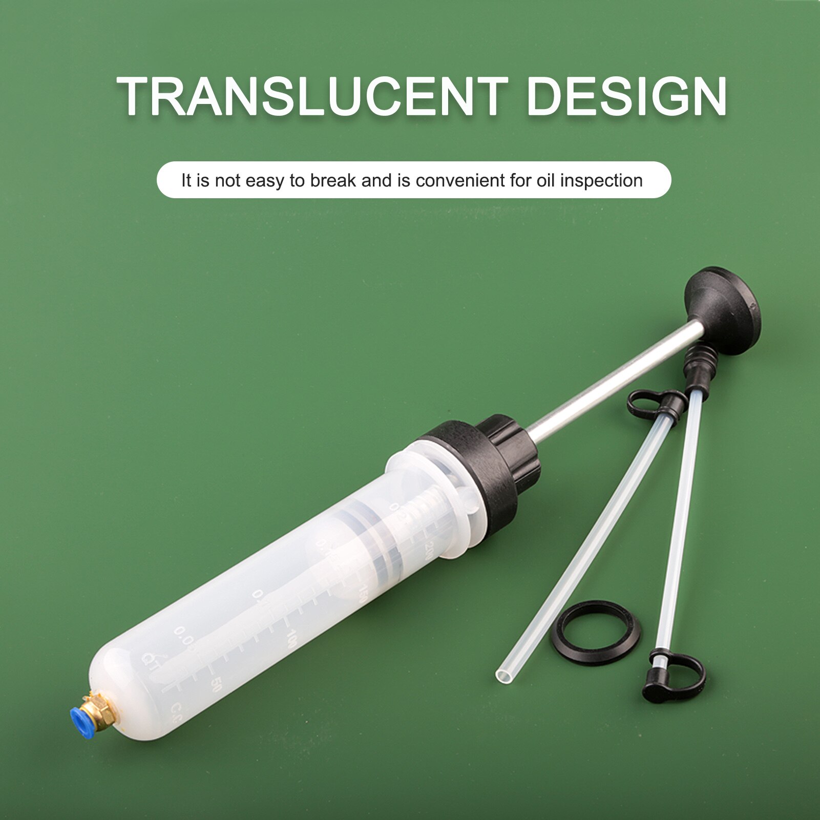 200cc Fluid Syringe Pump,Oil Fluid Extractor, for ATV's, Boats, Farm Equipment, Industrial Gear Boxes, Motor Vehicles