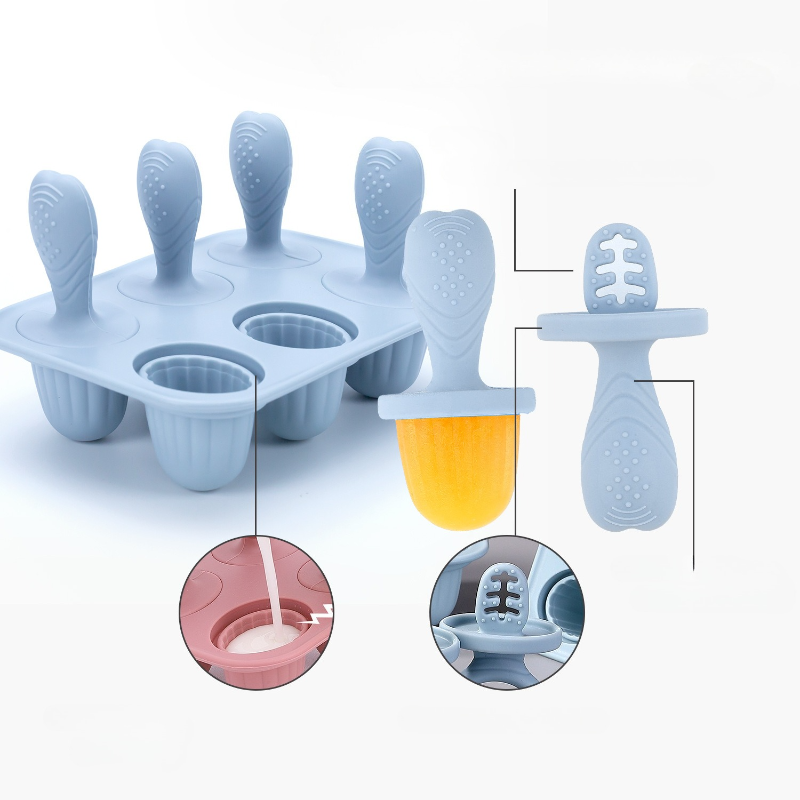 Silicone Ice Cream and Breast Milk Popsicle Mold DIY Homemade Ice Cream Mold Kitchen Small Tool