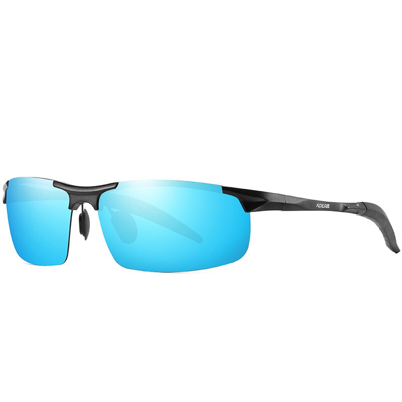 Zonnebril met aluminium magnesium montuur, gepolariseerde hd-veiligheidsbril voor bestuurders, outdoor strand surfbril, fietsbril, winddichte bril: C4