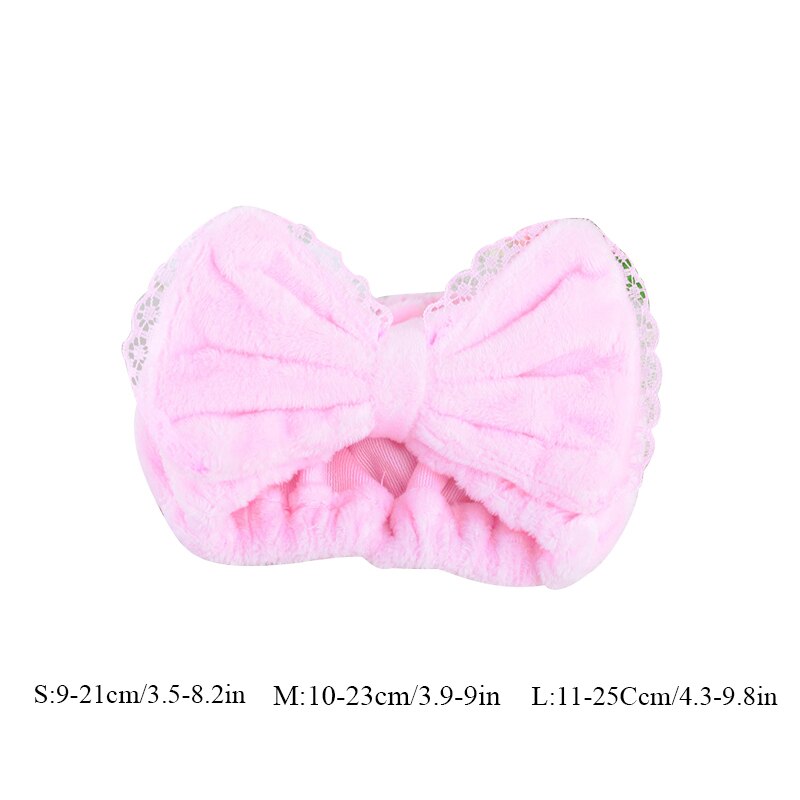 Bonnet de bain couleur bonbon pour chien, écharpe chaude pour animaux de compagnie, nœuds, accessoires de toilettage, bandeau pour cheveux,