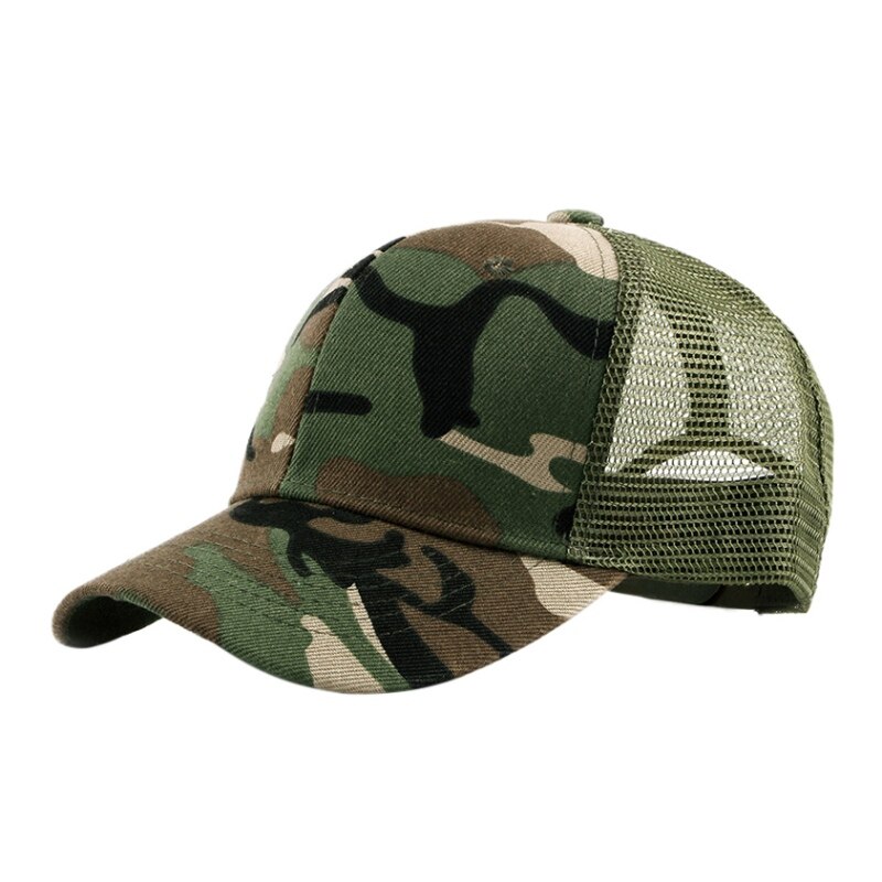 Outdoor sports cap camouflage duck tongue net cap breathable refreshing mountaineering running tennis baseball cap