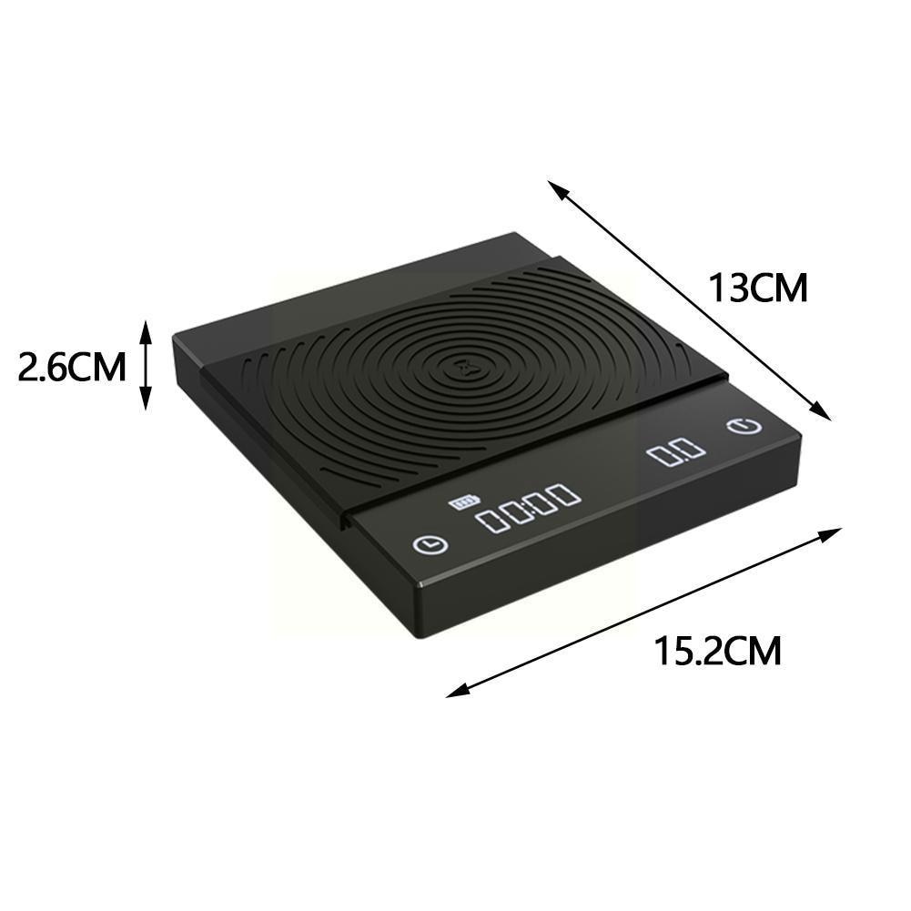 TIMEMORE GRUNDLEGENDE elektronische waage gießen über espresso Küche smart Timing skala skala 2g automatische waagen kaffee Q1G0