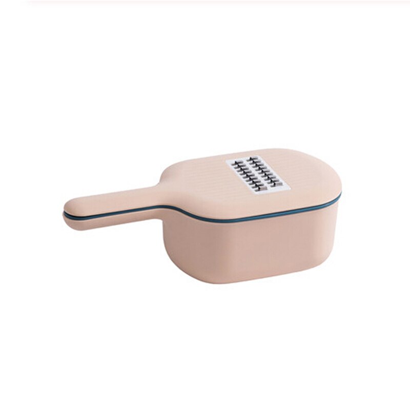 Multifunctionele Groente Snijden Artefact Slicer Schaven En Chippen Chips Huishoudelijke Shredder Keuken Tool: pink