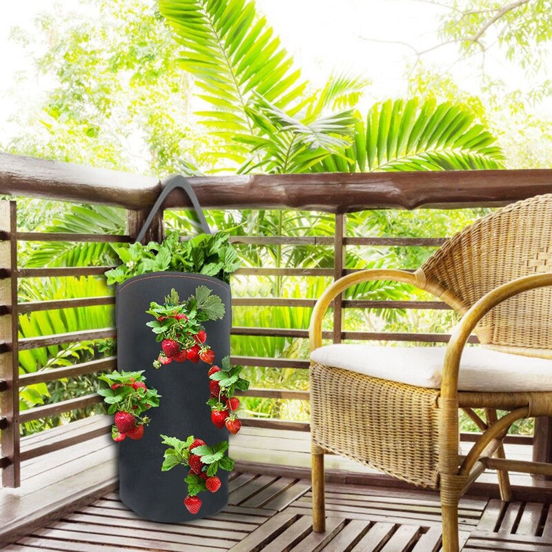 Vilt Plant Grow Bag Aardappel Grow Bag Met Handvat Opknoping Plant Pot Voor Groente Fruit Tuin Yard Planten Potten Saco de Cultivo