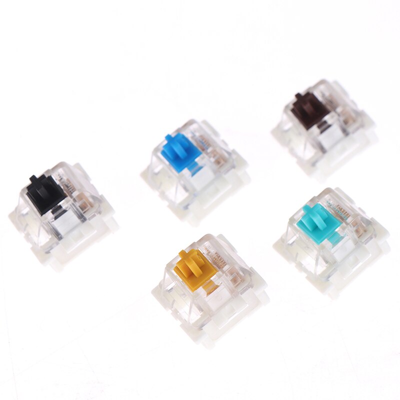 10Pcs Outemu Mx Switches 3 pin Mechanical Keyboard Black Blue Brown Switches Mechanical Keyboard Switch Shaft for CIY Socket