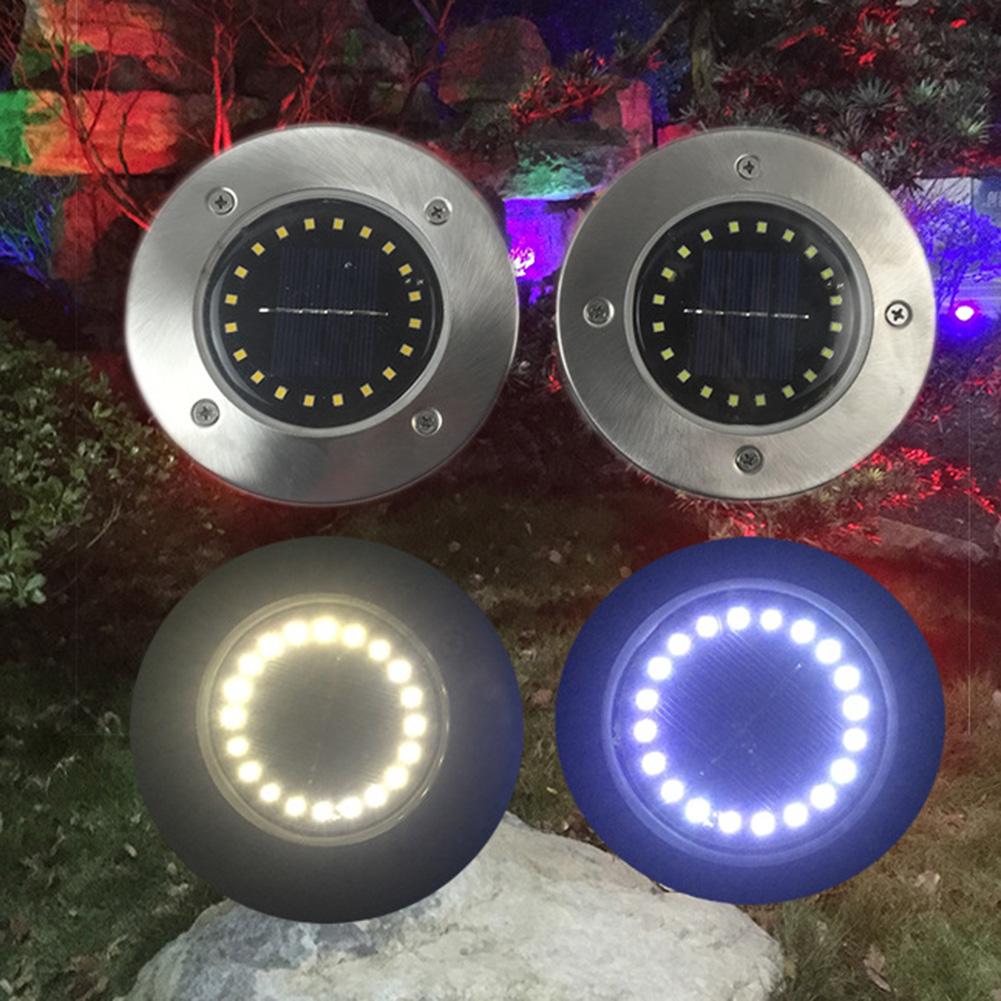 Buried Lamp 20 LED P65 Waterproof Solar Light Ground Lights Outdoor Garden Path Decoration Underground Decking Lampy