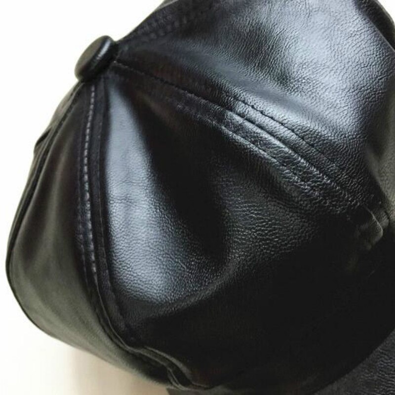 Joka suihkussa musta sanomalehtipoika lippis naisille yksivärinen pu litteä lippis tekonahka snapback kahdeksankulmaiset hatut tyhjä maalari lippis luu