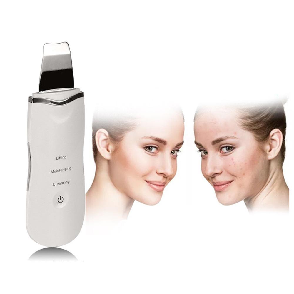 Draadloze Gratis Draagbare Ultrasone Huid Scrubber Gezicht Scrubber Vibrerende Gezichtsreiniging Beautydevice