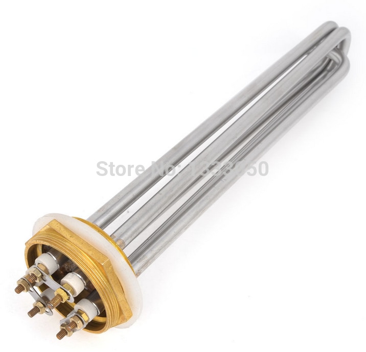 3u deu forma ao elemento de aquecimento elétrico ac380v 9000w do aquecedor de água do diâmetro da barra de 10mm