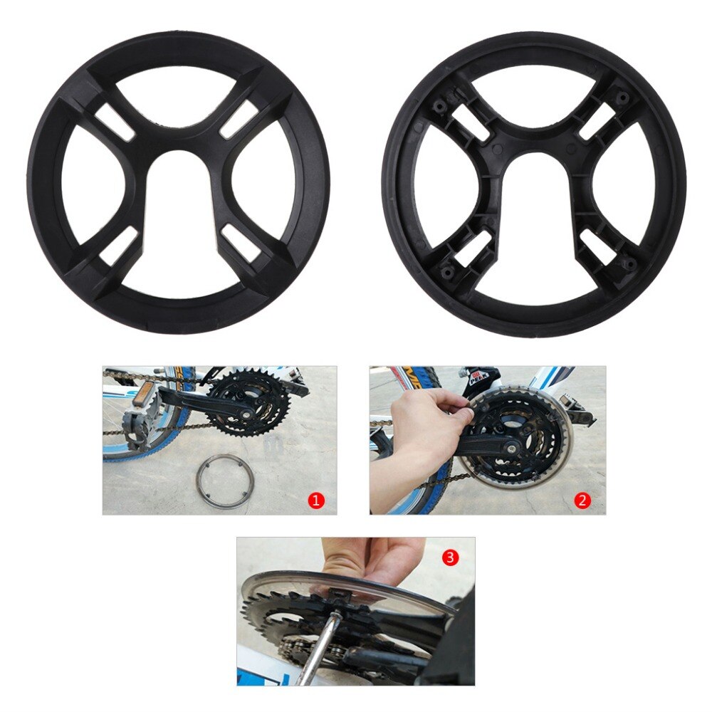 Bike Bicycle Chainwheel Plate Cycle Chain Cover Crankset Protective Chain Wheel Cover Guard Bicycle Bike Accessories