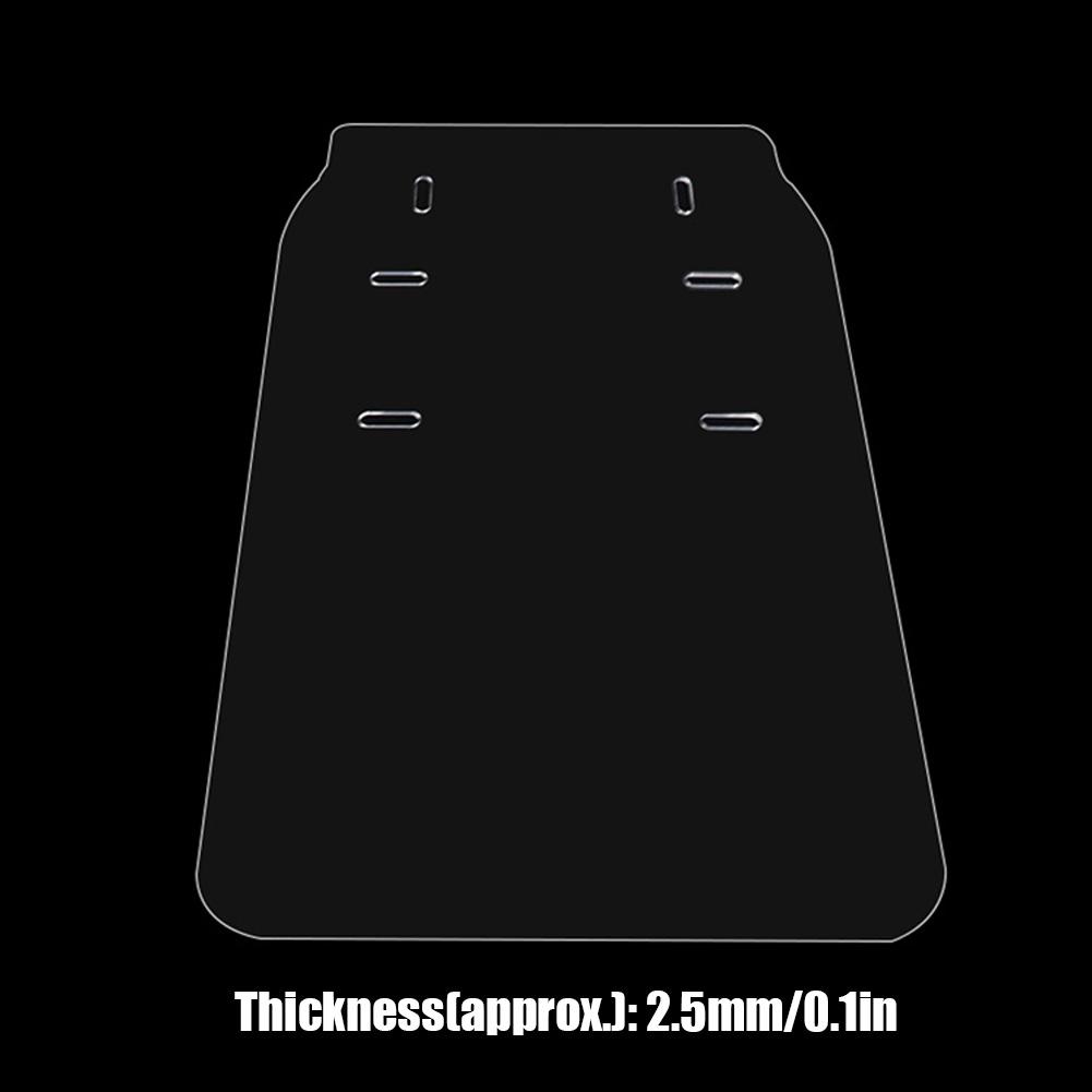 36X60cm Motorcycle Acrylic Barrier with Strap Transparent Portable Scooter Isolation Panel Shield Motorcycle Accessories: White