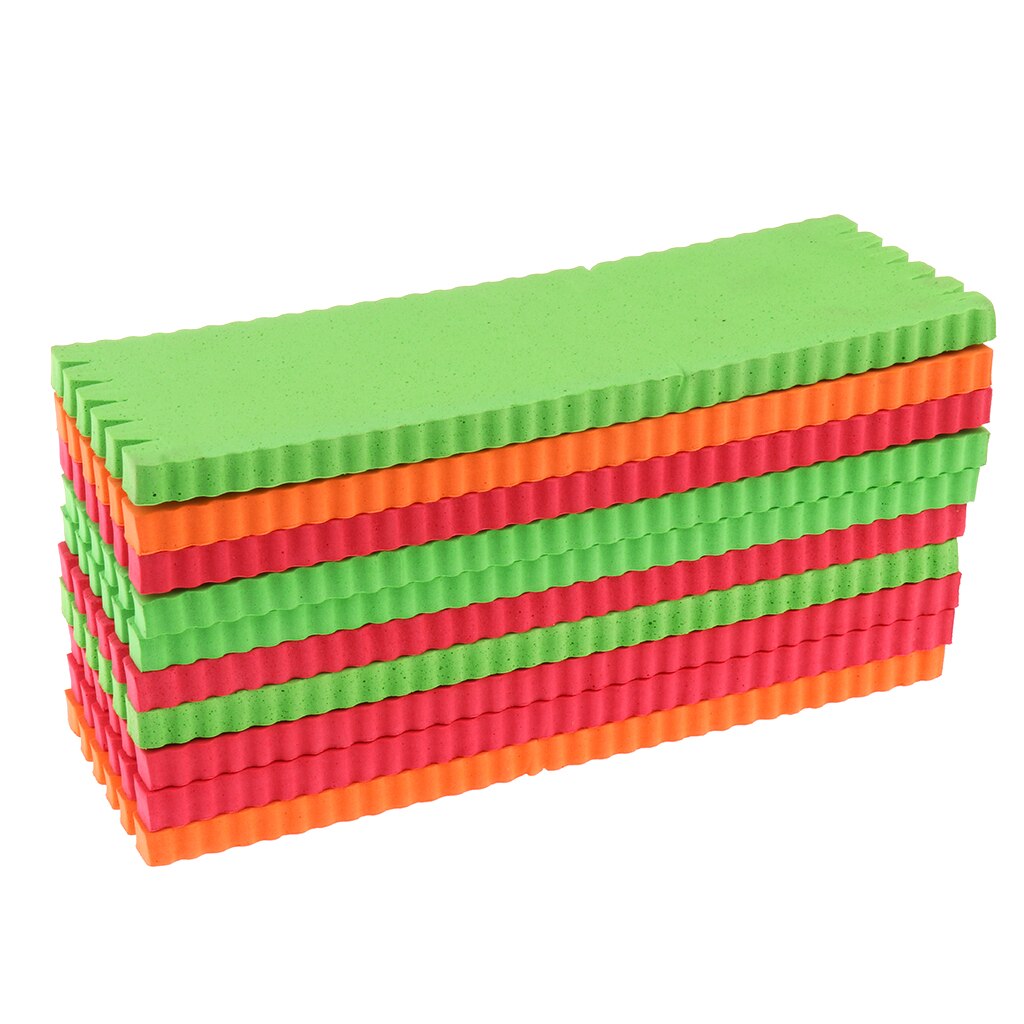 10Pcs Fishing Foam Line Board Hanging Board Fishing Rod Foam Wrapped Wire: 7x20