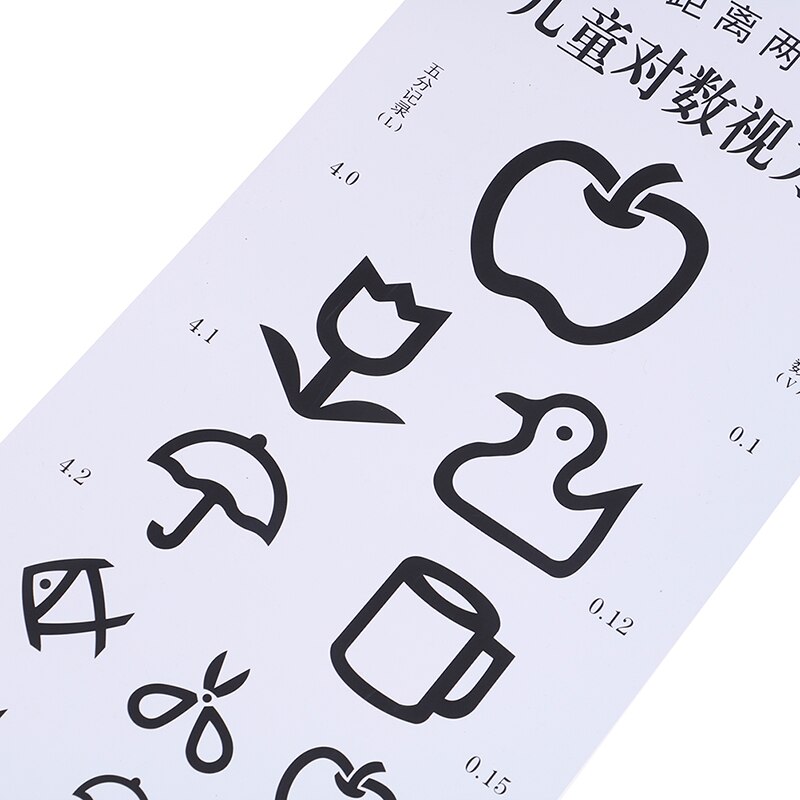 1pc Standardized Eye Chart Visual Testing Chart for Hospital