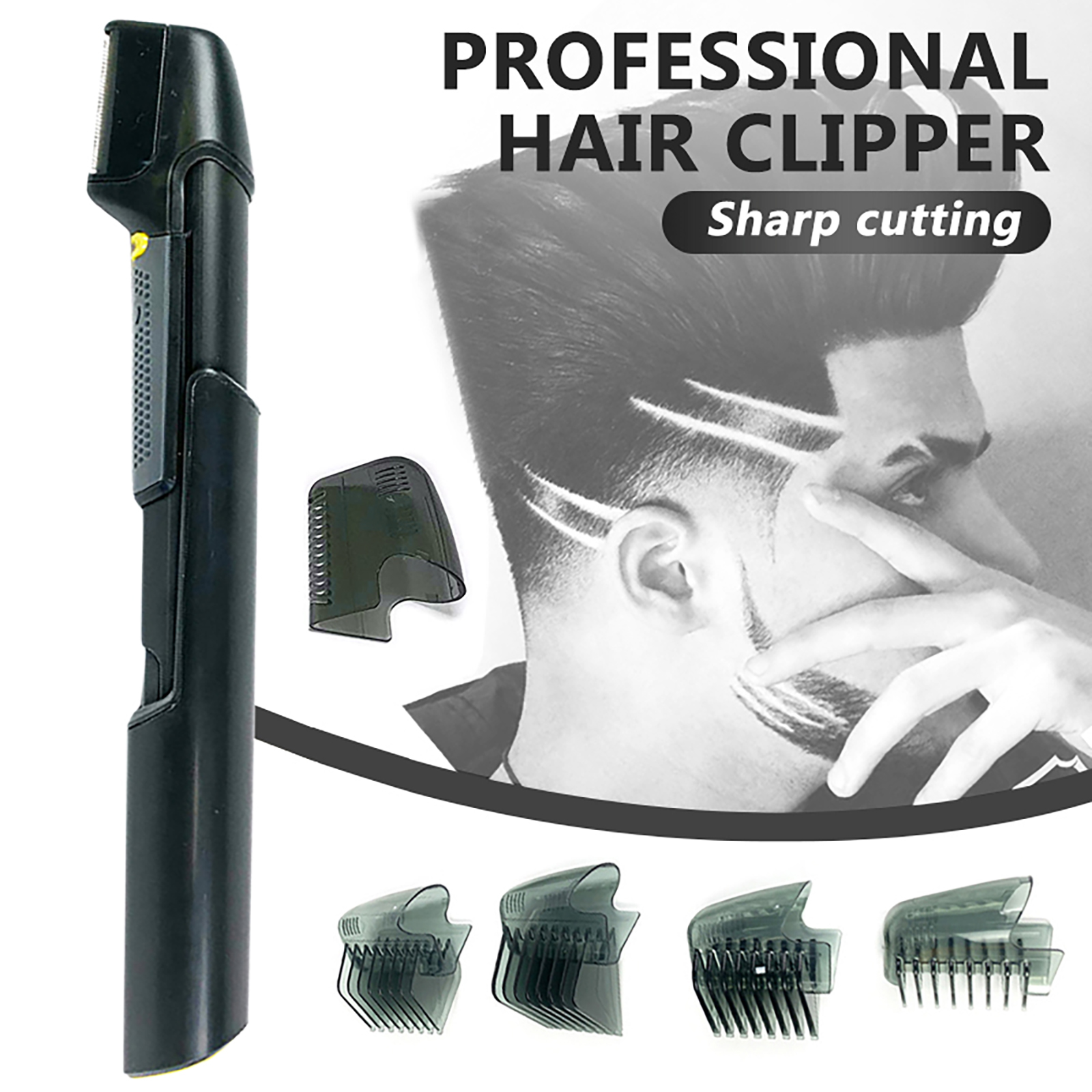 Beard Trimmer-Electric Retractable Hair Remover Tool for Men