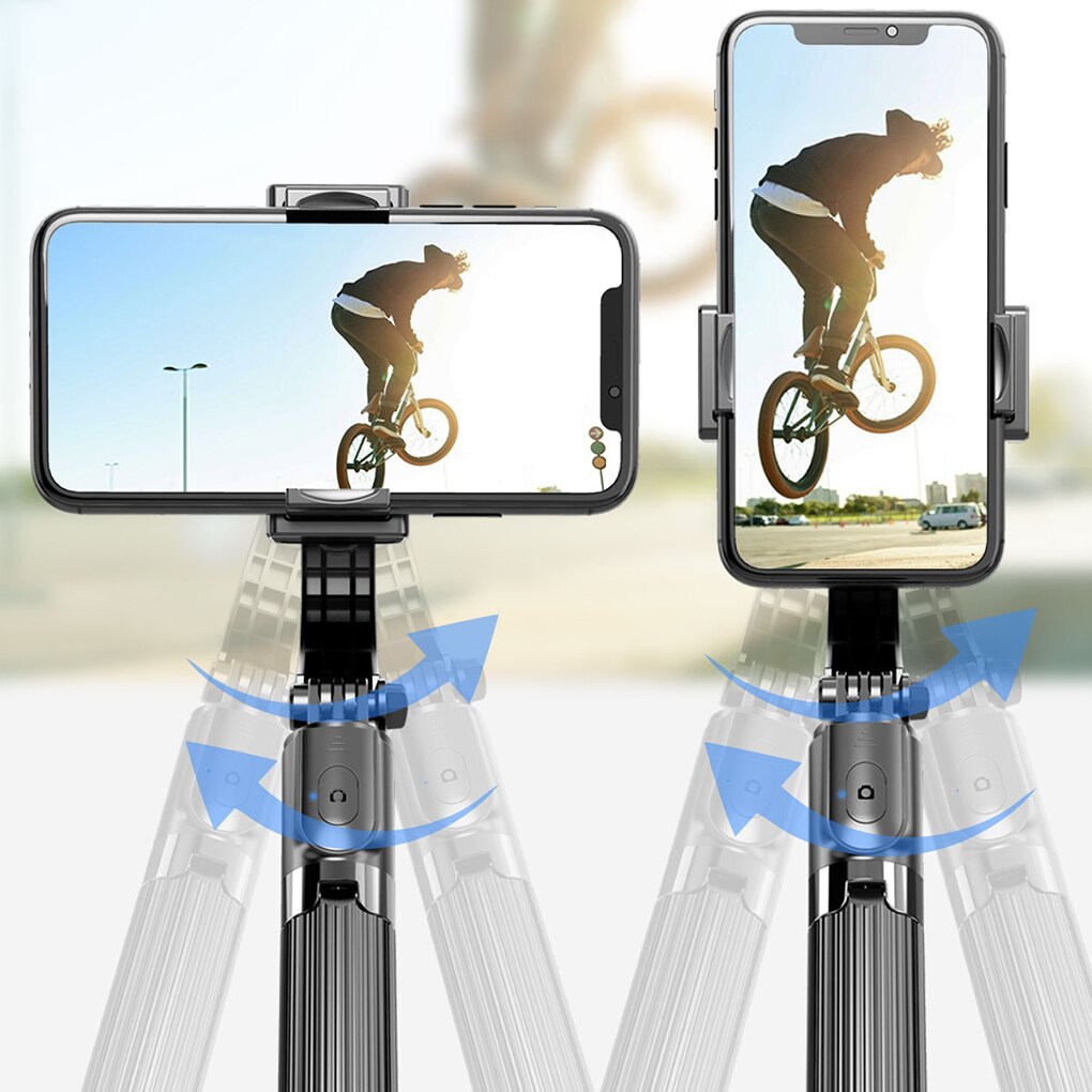 Handheld Gimbal Stabilizer Mobile Phone Selfie Stick Holder Adjustable Bluetooth Selfie Monopod Tripod Stand For iPhone/Android