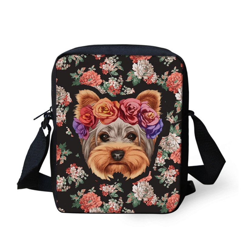 FORUDESIGNS Boston Terrier Girls Small Messenger Bag Boys Daily Shoulder Bag Pomeranian Printed Women Lightweight Crossbody Bag: Z2505E