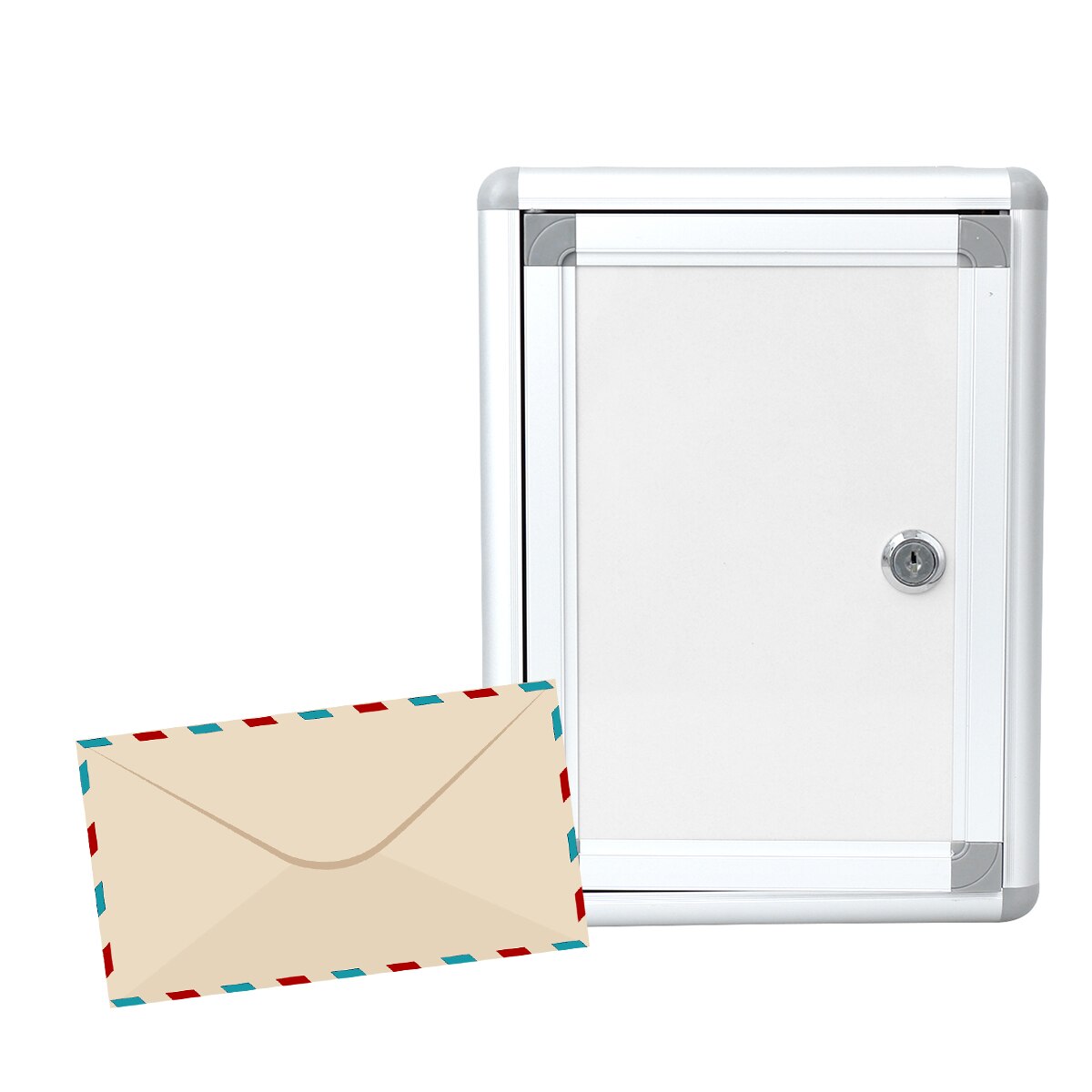 Suggestion Box Wall Hanging Mailbox Alloy Small Complaint Box Suggestion Box Aluminium Alloy Mailbox for Home School Company
