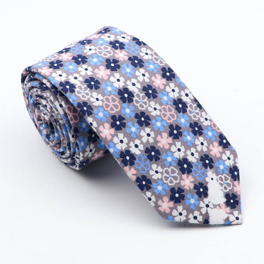 Gravata floral 100% algodão para homens, amarelo, vermelho, azul, flor, 6cm, uso diário, skinny, azul marinho, para casamento, gravatas para festa, presentes: 10