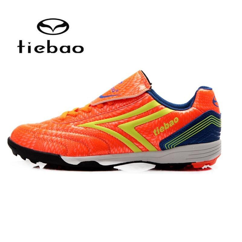 Unisex outdoor sport voetbalschoenen tf turf rubberen zool voetbalschoenen trainingsschoenen sport volwassen voetbalschoenen: Oranje / 41
