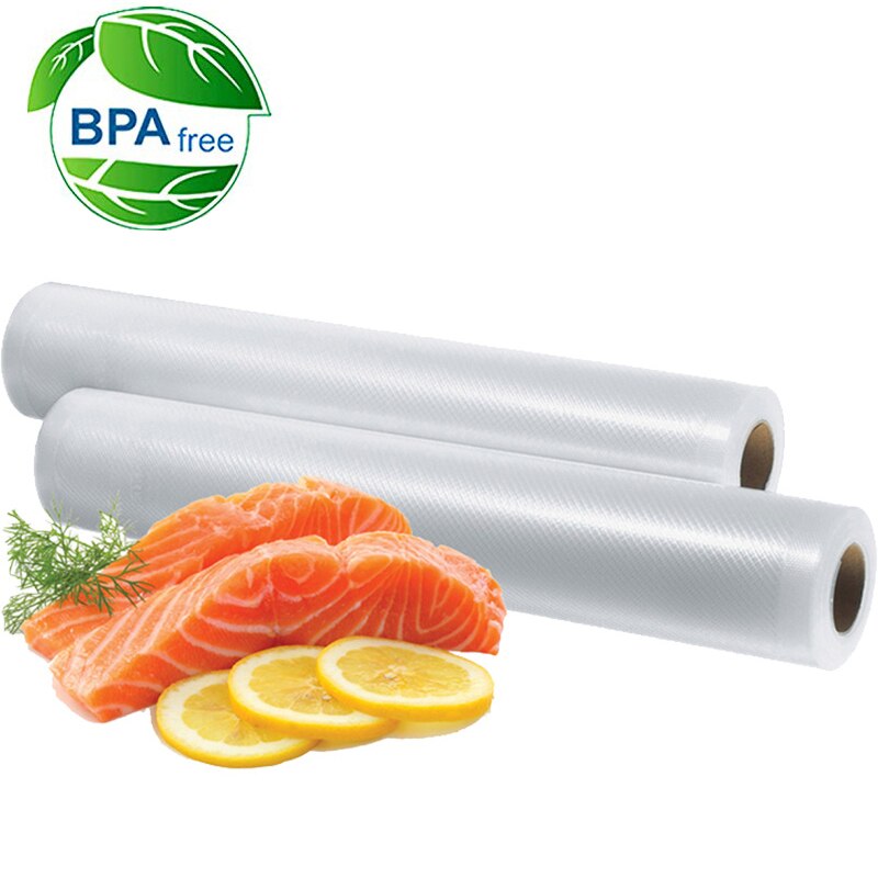5 Rolls/Lot Kitchen Food Vacuum Bag Storage Bags for Vacuum Sealer Food Keep 12+15+20+25+28cm*500cm