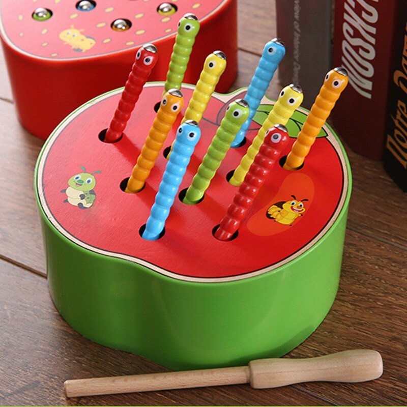 Children's Magnetic Catch Bug Game Fishing Parent-Child Interactive Game