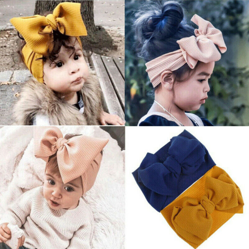 Baby Kinder Mädchen Blume Stirnband Großen Bogen Stirnband Haar Band Für Baby Mädchen Headwrap