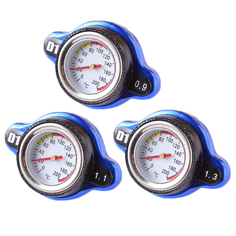 Vehemo 1.1 Bar Thermostatic Auto Radiator Cap Radiator Cap Temperature Gauge Pressure Rating Cover Water